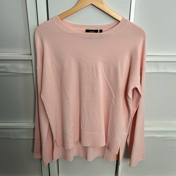 Theory Pink Crewneck Sweater - Picture 1 of 3